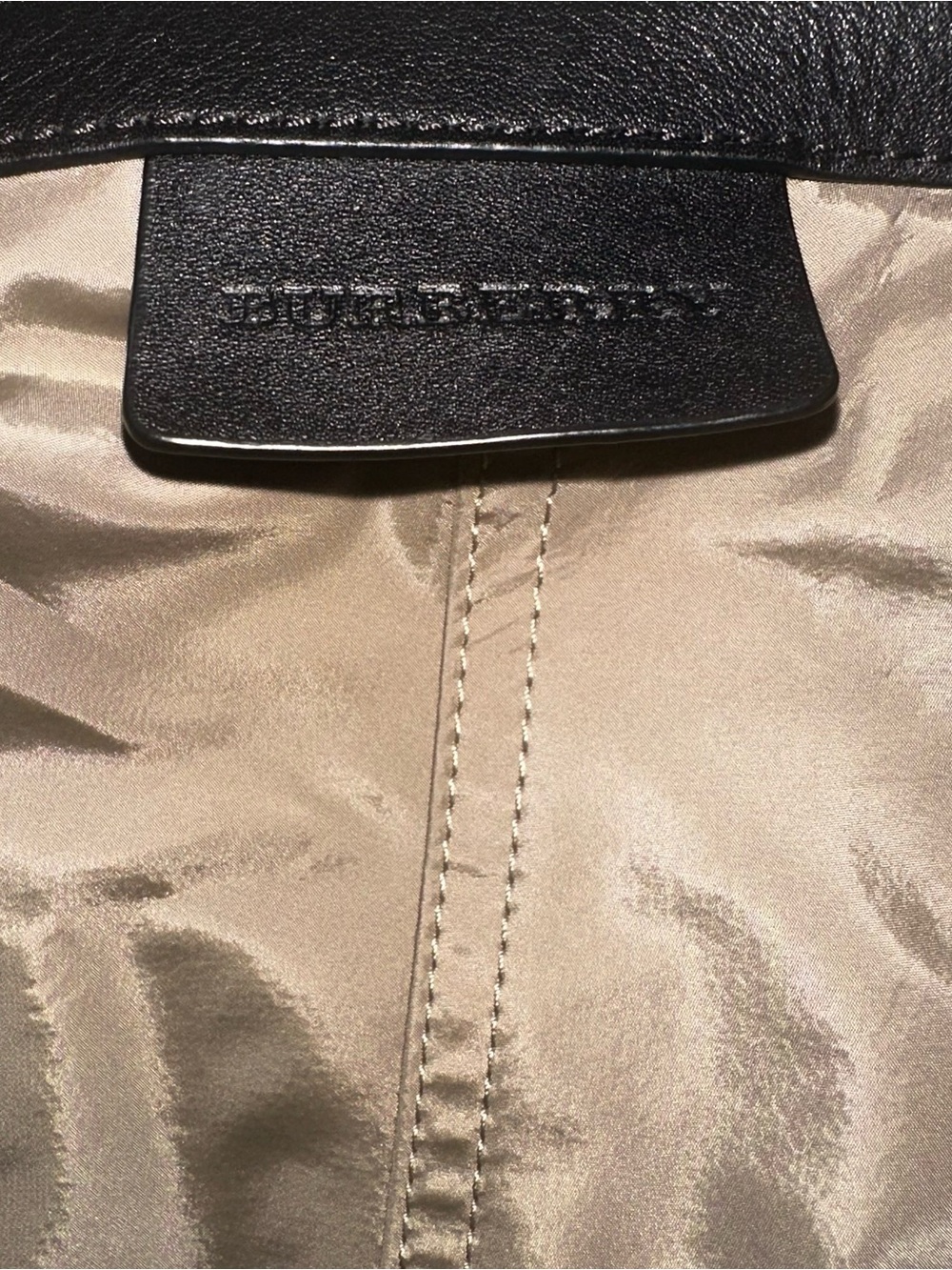 Burberry Spacious Taupe Tote with Black Handles - Picture 7 of 10